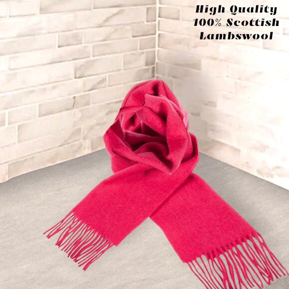 100% Lambswool Scarf Hypoallergenic SCOTTISH IMPORT THINK SOFT WARM TARTAN NWT - Picture 1 of 9